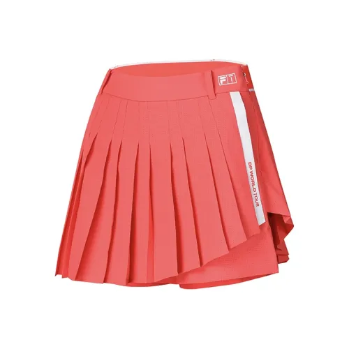 FILA Повседневные короткие юбки Женские Неон Ellis Красный