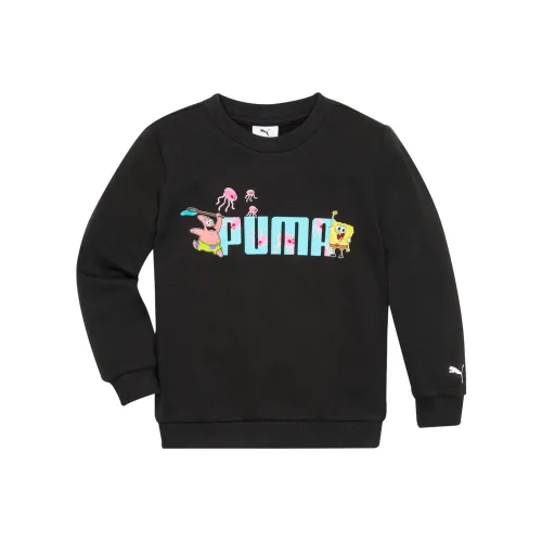PUMA Свитшот PUMA x SPONGEBOB Черный Детский