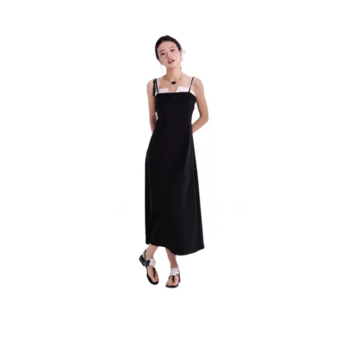 CO SHENG Slip Платье Женское Черное