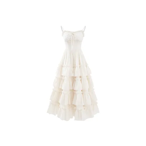 Blovelan Юбка-платье Женское Бежевый Абрикос