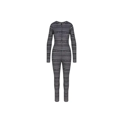 Skims Оникс Зеркальце FAIR ISLE Женские Комбинезоны