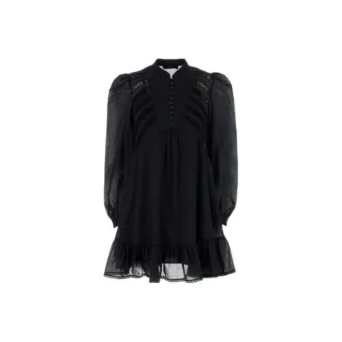 WEEKEND MaxMara Длинное платье с длинными рукавами женское черное