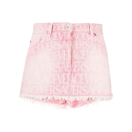 VERSACE Розовые Женские Джинсовые Короткие Юбки