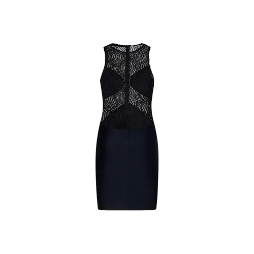 Rotate Без рукавов Платье Женское Черное