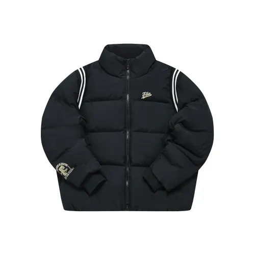 FILA FUSION Baseball Series Одежда Наборы Темно-черные Женские Повседневные костюмы