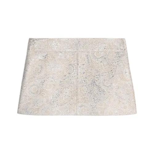 CELINE SS24 Повседневные короткие юбки Женские Бежевый