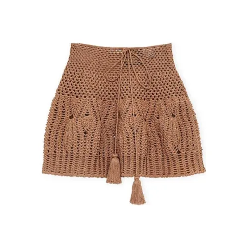 LOEWE Хаки Женские Повседневные Короткие Юбки