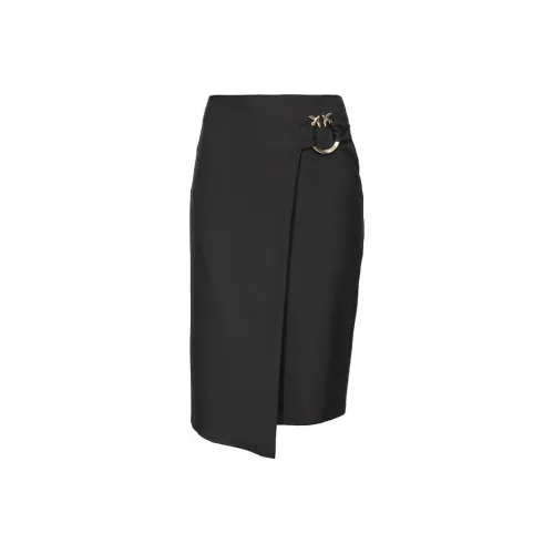 PINKO Черная Женская Повседневная Короткая Юбка