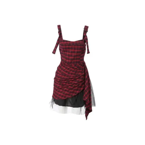 KYKW Юбка Платье Женское Черное Красное