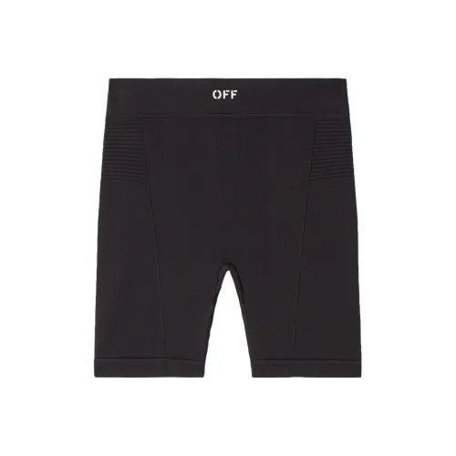Off Белый черный Женские спортивные шорты