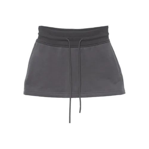 Fax Copy Express Серый Женские Повседневные Короткие Юбки