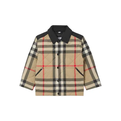Burberry Бежевые Kids Куртки