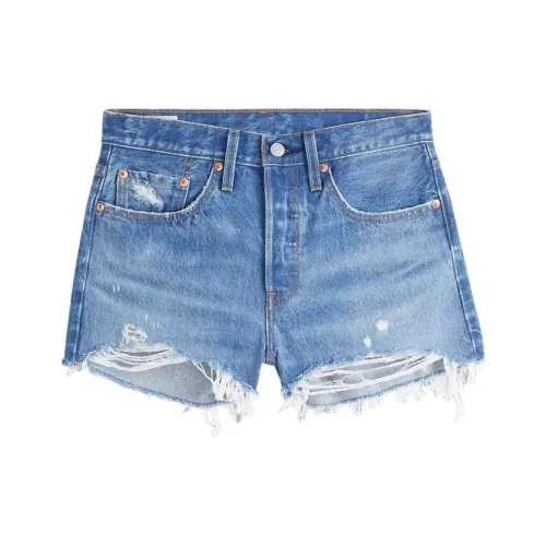 Levis Светло-синие Женские Джинсовые Шорты