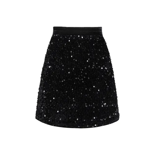 Cypress House Повседневные короткие юбки Женские Черный