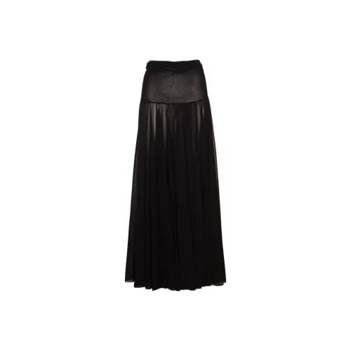 PHILOSOPHY DI LORENZO SERAFINI Черная Женская Повседневная Длинная Юбка