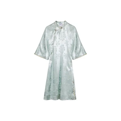 JINYE ORIENTAL Светло-зеленый Женские Ципао