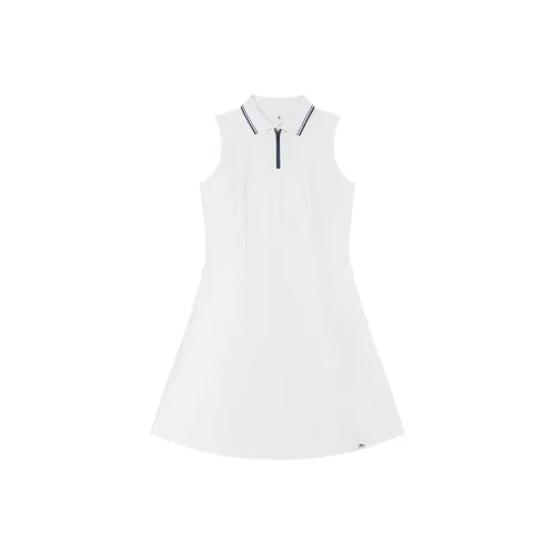 QIAODAN Без рукавов Платье WOMEN'S JORDAN Белый