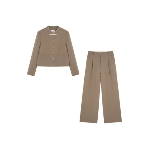 IHIMI Повседневный костюм женский цвет хаки