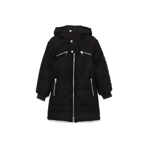 BALMAIN FW24 Хлопковый пуховик Черный Детский