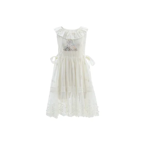 SNBL Без рукавов Платье Женское Кружевная Рубашка