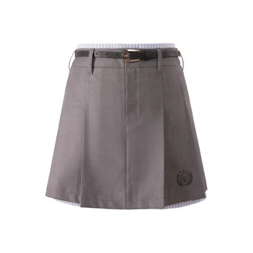 UNIFREE Повседневные короткие юбки женские серые