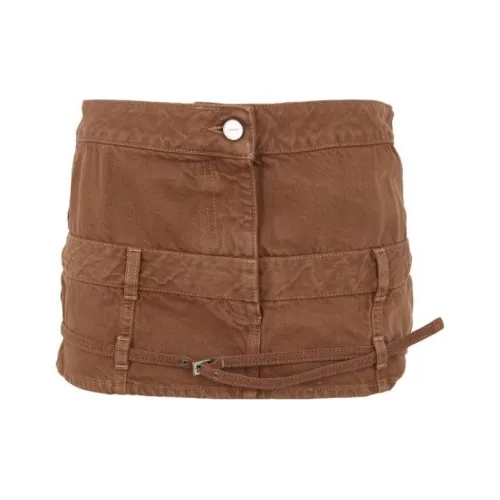 Jacquemus Джинсовые короткие юбки Женские CAMEL