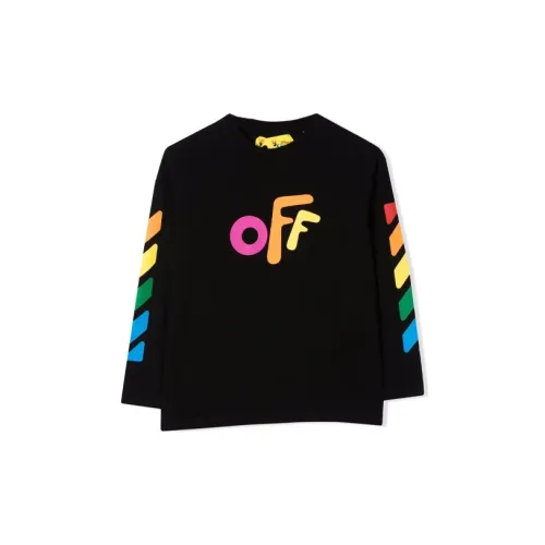 Off Белый FW21 Черный Kids T Рубашки