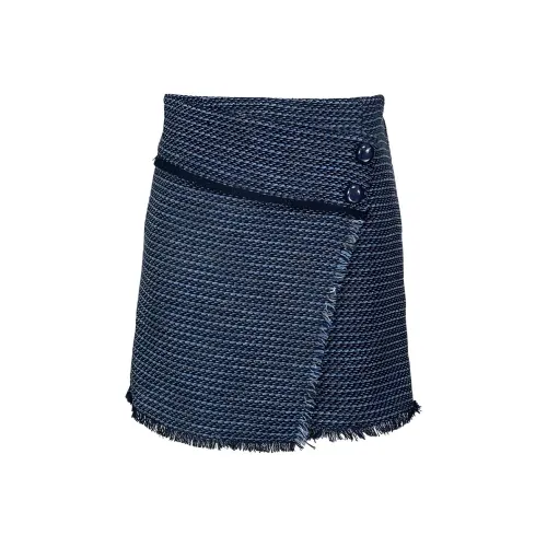 PINKO Повседневные короткие юбки женские Морской синий