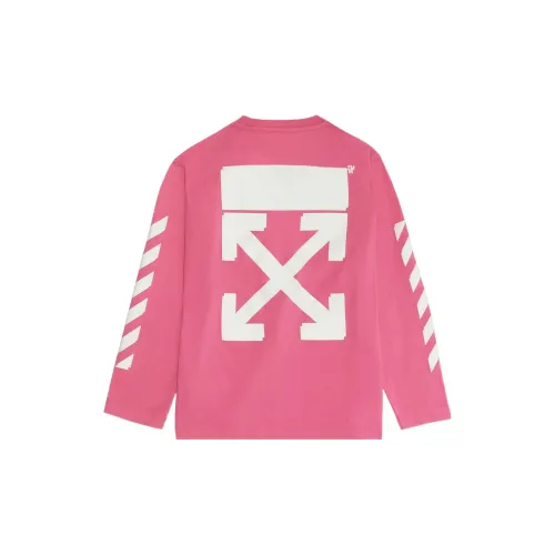 Off Белый Свитшот SS22 Розовый Детский
