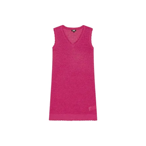 DKNY Без рукавов Платье Женское Розовое