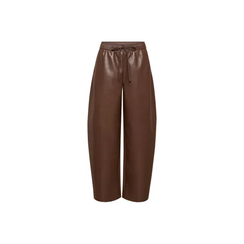 ARITZIA Цвет кофейного зерна/Цвет кофейного зерна Цвет Женские Кожаные Брюки