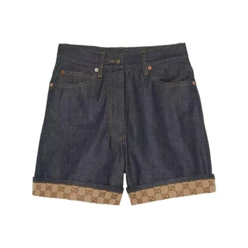 GUCCI Джинсовые шорты Женские Blue