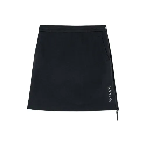 Anta ZONGXUNXILIE Черные Женские Повседневные Короткие Юбки