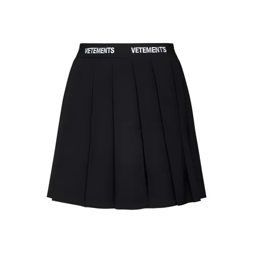 Vetements Черная Женская Повседневная Длинная Юбка