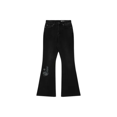 aape Женские джинсы черного цвета