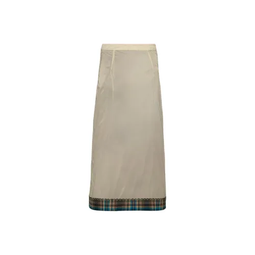Maison Margiela PENDLETON Подол Юбка Повседневный Длинный Юбка Женские Желтый