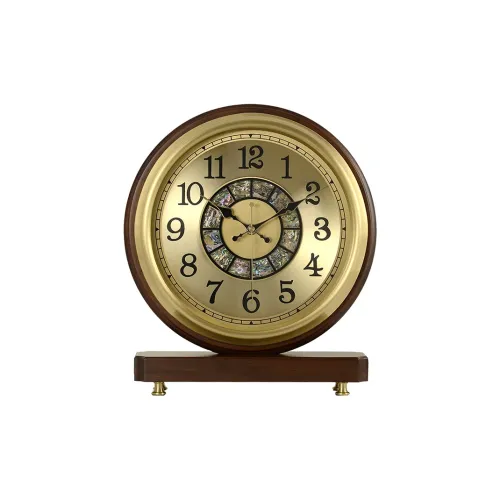 HENSE Кварцевый механизм Wood Настольные часы Унисекс Кофе HD297