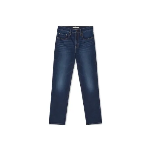 Levis Женские джинсы темно-синего цвета