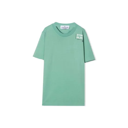 STONE ISLAND Зеленые Детские Рубашки