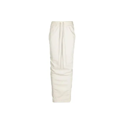 RICK OWENS Белая Женская Повседневная Длинная Юбка