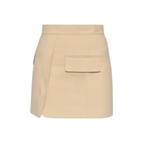 MaxMara Повседневные короткие юбки Женские Бежевый