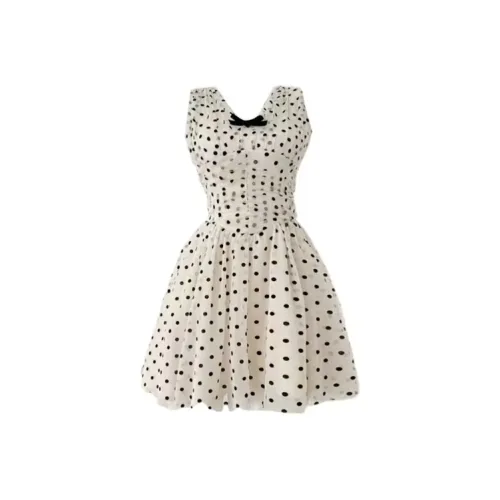 VKXOW Гороховый узор Женские Платья без рукавов