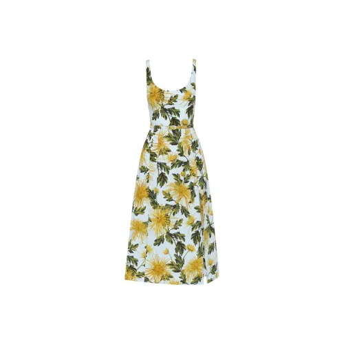 Oscar De La Renta SS24 Sleeveless Dress Women's Multicolor Оскар Де Ла Рента SS24 Без рукавов Платье Женское Многоцветное
