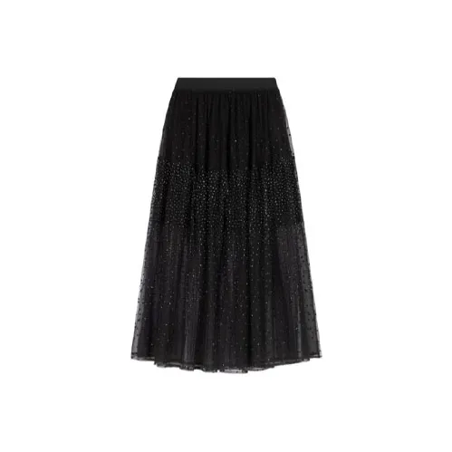 Maje Повседневный Длинный Юбка Женские Черный