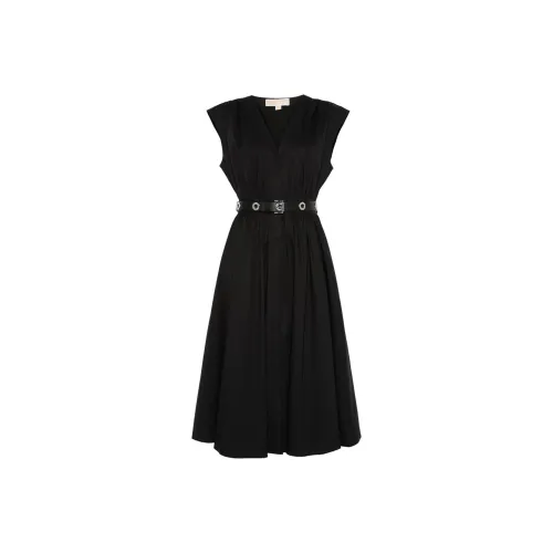 MICHAEL KORS SS24 Sleeveless Dress Women's Black MICHAEL KORS SS24 Без рукавов Платье Женское Черное