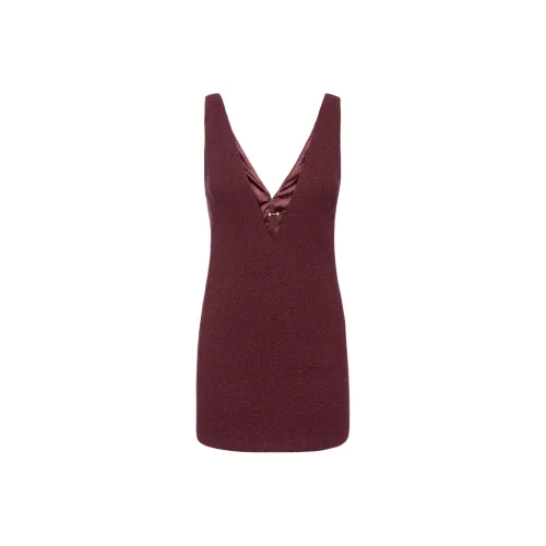 Elisabetta Franchi Без рукавов Платье Женское Темно-красное