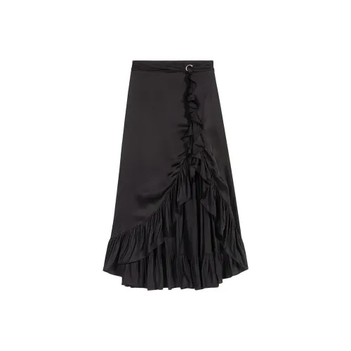 Maje Повседневный Длинный Юбка Женские Черный