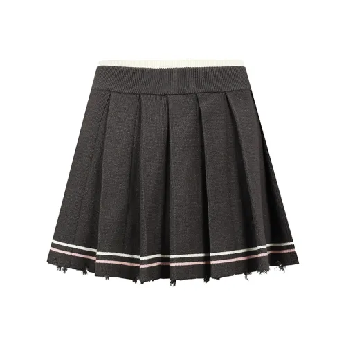 Valeria Obbaco Серый Женские Повседневные Короткие Юбки