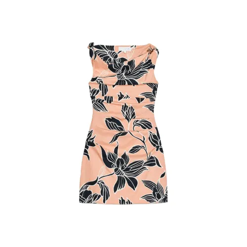 ZARA Без рукавов Платье Женское Многоцветное