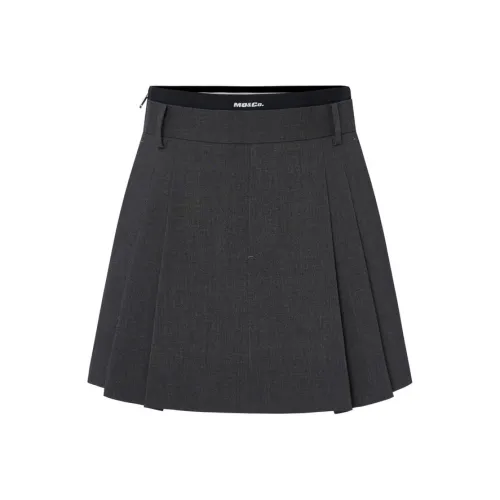MOCO Повседневные короткие юбки Женские Угольный черный Фотиния серый